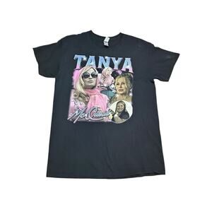 Tanya McQuoid “The White Lotus” Unisex Black 90s-Style T-Shirt Size M